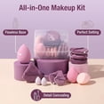 thumbnail image 4 of 14 Piece Triangle Powder Puff & Makeup Sponge Set, Soft Beauty Blender Kit for Liquid Foundation, Cream, and Loose Powder - Dual-Use Wet and Dry, 4 of 9