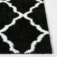 thumbnail image 3 of SAFAVIEH Tahoe Gerald Quatrefoil Shag Area Rug, 8' x 10', Black/White, 3 of 8
