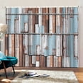 thumbnail image 3 of Curtain with Sea View Pattern Curtains Decoration Drape Unfading Printed Machine Washable, 3 of 9
