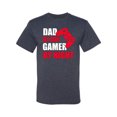 thumbnail image 2 of Wild Bobby,Dad by Day Gamer by Night Funny Gaming Dad Gift, Father's Day, Men Graphic Tees, Vintage Heather Navy, Large, 2 of 3