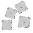 thumbnail image 3 of Juego de 10 botones con hebillas de imán de metal para hacer tú mismo, accesorios para bolsos y ropa (blanco brillante), 3 of 15
