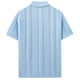 thumbnail image 5 of pstuiky camisetas para hombre, Camisa de punto de manga corta para hombre, cárdigan informal con botones y solapa de manga corta. camisas casuales para hombre m, 5 of 9