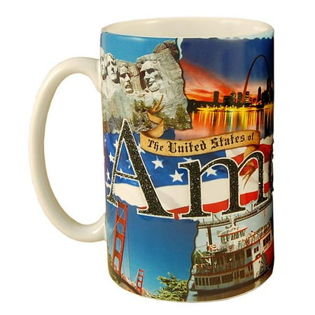 

Americaware SMUSA02 America-USA 18 oz Tall Color Etched Mug