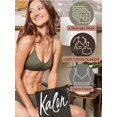 thumbnail image 2 of Kalon 4 Pack Women's Demi Wireless Padded Bralette Hook and Eye Bra Back, 2 of 9