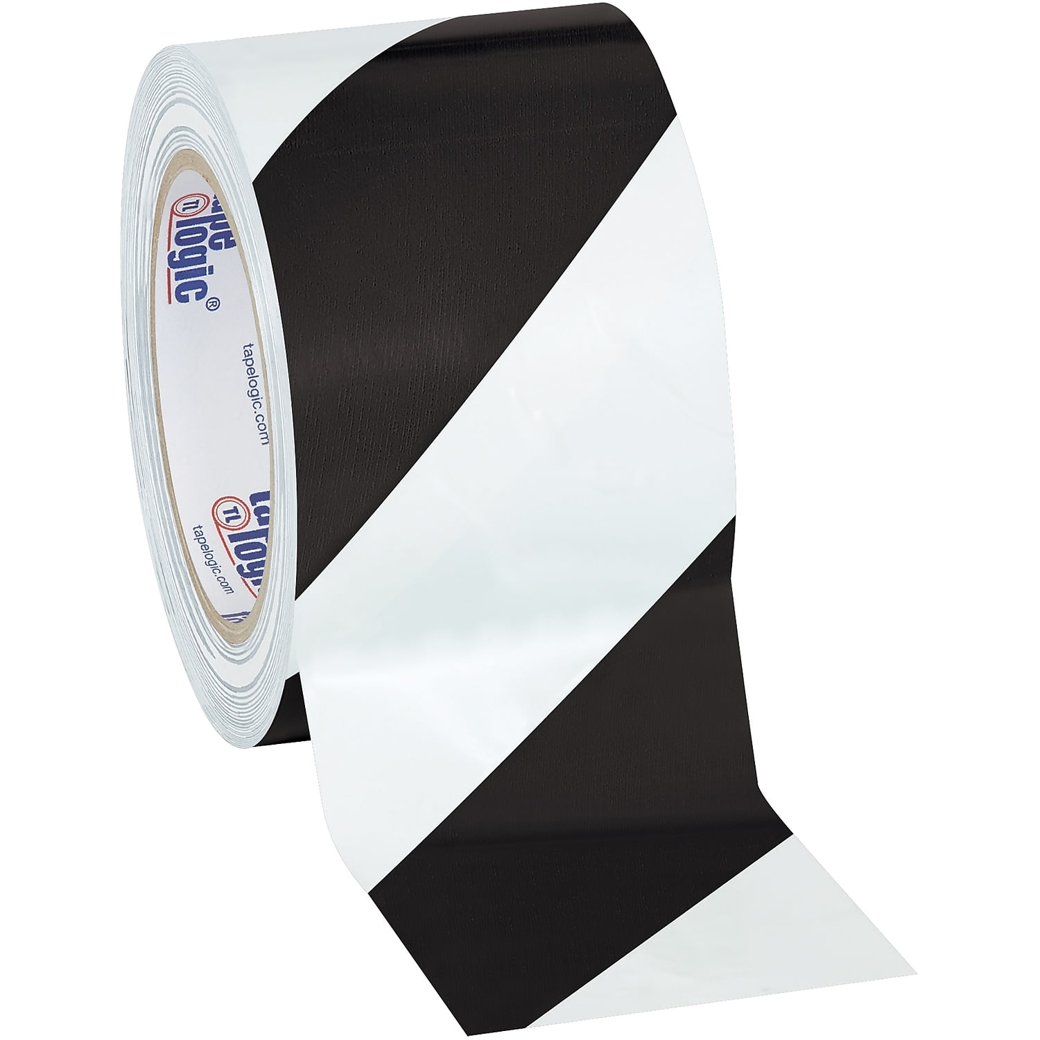 Tape Logic T93363PKBW 3 in. x 36 yards Black & White Striped Vinyl Safety Tape - Pack of 3