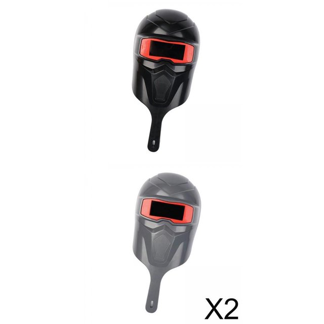 Escudo De Soldadura De Mano Casco De Soldadura De Soldadura Para Soldadura TIG Negro+ De Soldadura De Casco De Soldadura De Mano Para Soldadura TIG Gris Baoblaze none
