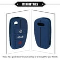 thumbnail image 5 of Key Fob Cover for Audi 3 Button Car Key Soft Silicone Blue Remote Keyless Smart Key Fob Case Protection, 5 of 6