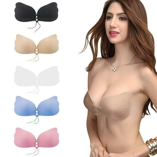 Silicone Push Up Bra Women Backless strapless push Strapless Self-Adhesive  Bra 4 Colors 4 Cup Size Girls Underwear