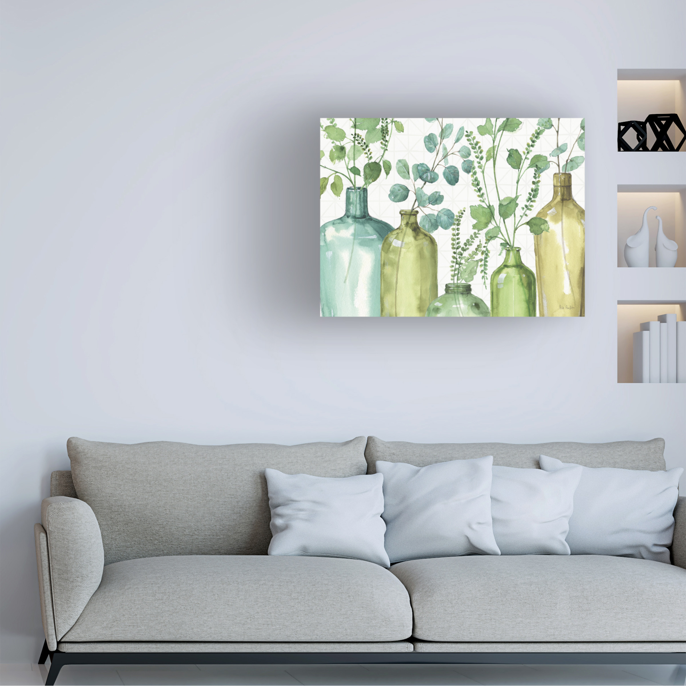 Trademark Fine Art 'Mixed Greens L' Canvas Art by Lisa Audit