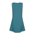 thumbnail image 6 of XADYUY Girls Dresses Size 10-12 Casual A-Line Solid Color Sleeveless Tank Dresses Cute Pleated Crew Neck Swing Sundresses with Pockets for 4-14t Kids,Green 10-12 Years, 6 of 7