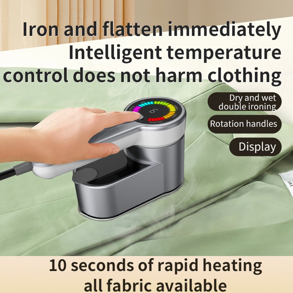 Portable Steamer for Clothes, Handheld Steamer Iron,Ironing Steaming 2 in 1,10s Fast Heating 360° Rotating Nozzle for Home, Dorm, Travel