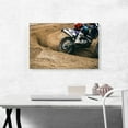 thumbnail image 2 of ARTCANVAS Dirt Bike Motocross Streaks Canvas Art Print - Size: 26" x 18" (0.75" Deep), 2 of 9