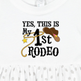 thumbnail image 4 of Inktastic Yes, This is My 1st Rodeo Cowboy Hat with Pink Band, Lasso Girls Baby Dress, 4 of 5