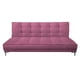 thumbnail image 1 of Sofa Cama Reclinable El Bazar Store Zeus Rosa Terciopelo Futon 3 posiciones Abotonado Sala, 1 of 5
