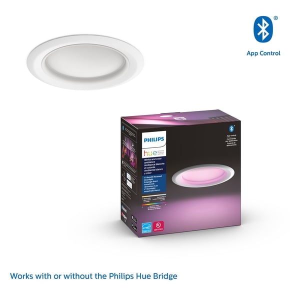 Philips Hue White & Colour Ambiance Retrofit Recessed Downlight 4" (Bluetooth)