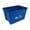 Blue, variant on Curbside 18 Gallon Recycling Bin, Plastic Trash Can with Carrying Handles for Homes or Businesses, Easily Recognizable from the Curb, High-Capacity, Stackable - Single Unit - Blue