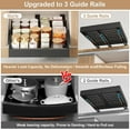 thumbnail image 5 of Pull out Cabinet Organizer,Width (11"-16") and Depth (17"-24") Expandable With 3 Rails,No Drill Adjustable Slide out Drawers for Kitchen,Pantry,Adhesive Roll out Shelves,for Cabinets Without Lip, 5 of 12