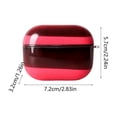thumbnail image 3 of Bluetooth Earphone Protective Case,Glow-in-The-Dark Quicksand Earbud Case,Shockproof Shell,Portable Accessory for Daily Carry,Holiday Gift,2.83x2.24x1.26 Inch,Red, 3 of 9