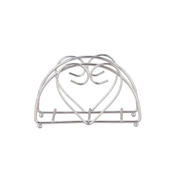 Stainless Steel Vertical Napkin Holder Dispenser Stand for Kitchen Countertop Table Organizer Storage Rack for Paper Towel Napkins