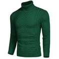 thumbnail image 2 of COOFANDY Men's Slim Fit Turtleneck Sweater Casual Knitted Twisted Pullover Solid Sweaters, 2 of 5
