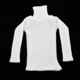 thumbnail image 1 of 1/6 Escala Suéter de Cuello Alto Pullover Tejido de Punto Ropa de Vestir para de Acción Femenina de 12 Pulgadas Blanco Baoblaze Suéter de cuello alto de muñeca de 12 pulgadas, 1 of 8
