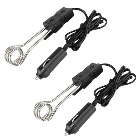 

2Pcs Auto Heater Kettle Travel Heaters Mobile Heaters Camping Outdoor RV