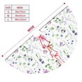 thumbnail image 3 of Lsque Watercolor Wildflower Print Christmas Tree Skirt, Tree Skirt with Ties or Velcro, Perfect for Holiday Decorations, Halloween, and New Year-36", 3 of 7