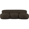 thumbnail image 5 of Meridian Furniture Venti Brown Boucle Fabric Loveseat, 5 of 20
