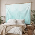 thumbnail image 3 of Blue Ombre Tapestry for Bedroom Wall Hanging Tapestry, Farmhouse Stripes Modern Abstract Art Ceiling Backdrop Tapestries Poster Blanket Wall Decor for Teens Room Living Room Dorm 51" x 59", 3 of 8