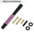 thumbnail image 5 of Unique Bargains 1 Set Universal Car Signal Antenna 4.72" Bling Rhinestone Polished Finish Antenna for Decoration Aluminum Alloy Material Pink 4.72", 5 of 6