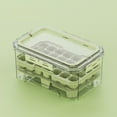 thumbnail image 6 of YIKA Tupperware Container Multi Functional Ice Tray Fresh-keeping Box Portable Refrigerator Fresh-keeping Box Storage Box Kitchen Sealed Box Food Grade Transparent Lunch Box Kitchen Storage Green, 6 of 6