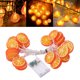 thumbnail image 5 of Cadena de luz árbol terraza jardín porche pérgola lámpara colgante Naranja 300cm Sunnimix Luz de cuerda de limón, 5 of 8