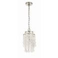 thumbnail image 2 of Crystorama Brielle 1 Light Antique Silver Mini Chandelier - 7'' W x 14.5'' H, 2 of 9