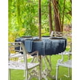 thumbnail image 3 of Boanket Outdoor Tablecloth with Umbrella Hole for Patio/Picnic/Party/Camping, Blue Mountain Peak Waterproof Table Cloth Round Cover Washable, Forest Tree Bird Fog Landscape (Dia 60"), 3 of 7