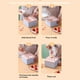 thumbnail image 5 of Matsuzay Máquina para hacer hielo, crema, aparato de cocina, 8 rejillas, antiadherente, suave, sin rebabas, lavable, tamaño compacto para el Cocina y Comedor 8 Rejillas/Rosa-morado, 5 of 6