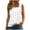 White, variant on Ecqkame Summer Tops for Women 2024 Loose Casual Pinted Sleeveless Dressy Pleated Suspenders Tops Going Out Tops for Women Light Blue XXL