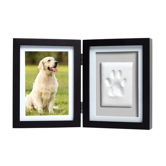 PETT Pet paw print frame with clay print kit and photo display