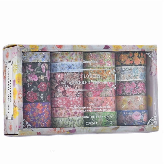 20rolls * washi tapes set-Silver