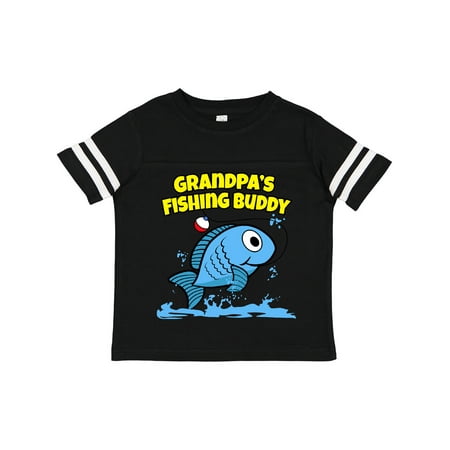 

Inktastic Grandpa s Fishing Buddy (blue) Boys or Girls Toddler T-Shirt