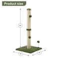 thumbnail image 4 of Rascador para gatos MECOOL Premium Basics, 34 pulgadas de alto, verde, 4 of 7