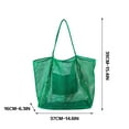 thumbnail image 7 of Clearance!SDJMa Nylon Mesh Beach Tote Womens Shoulder Handbag with Inner Pocket, Waterproof Sandproof Casual Tote Bag Hobo Women Foldable Shoulder Bag For Beach Picnic Vacation, 7 of 7