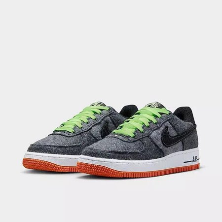 Nike Air Force 1 LV8 DZ5287-001 Sneakers Unisex Kids Black Casual Shoes MER706 (Black,6.5)