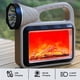 thumbnail image 4 of Linterna portátil LED para acampar con efecto de llama, solar y recargable por USB-C, batería de 2400 mAh, 3 modos de luz, reflector de detección automática, para uso en exteriores y emergencias, 4 of 7
