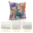 thumbnail image 4 of Sea Animals Fluffy Throw Pillow Cushion Cover, Crabs in Lively Colors Graphic Oceanic Animal Lobster Underwater Wildlife, Decorative Square Accent Pillow Case,, Multicolor, 4 of 5