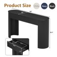 thumbnail image 2 of HIUU black console table for entryway,fluted console table with drawers,oval entryway tables narrow, 2 of 9