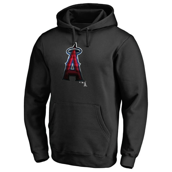 Men's Black Los Angeles Angels Midnight Mascot Pullover Hoodie