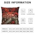 thumbnail image 5 of Sea Turtle Duvet Cover Set Full Size,Red Ocean Tortoise Animal Print Comforter Cover withPillowcases,Abstract Circle Geometric Painting Breathable Bedspread for Boys Teens, 5 of 5