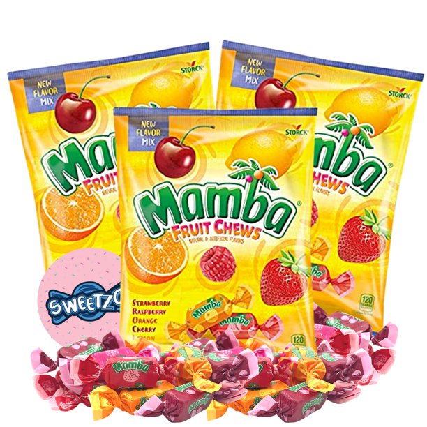 Mamba Fruit Flavored Chews, Fruity Flavor Variety Pack, Individually