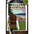 thumbnail image 3 of Adirondack Mountains, New York, Adirondack Chair and Lake (9x12 Wall Art Print, Home Decor), 3 of 3