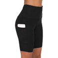 thumbnail image 1 of Leggings cortos Leggings deportivos para mujer Pantalones cortos de yoga de verano Pantalones de correr de cintura alta con bolsillos Pantalones cortos Entrenamiento de gimnasia Fitness Jogging Correr JFHHH pequeña, 1 of 5